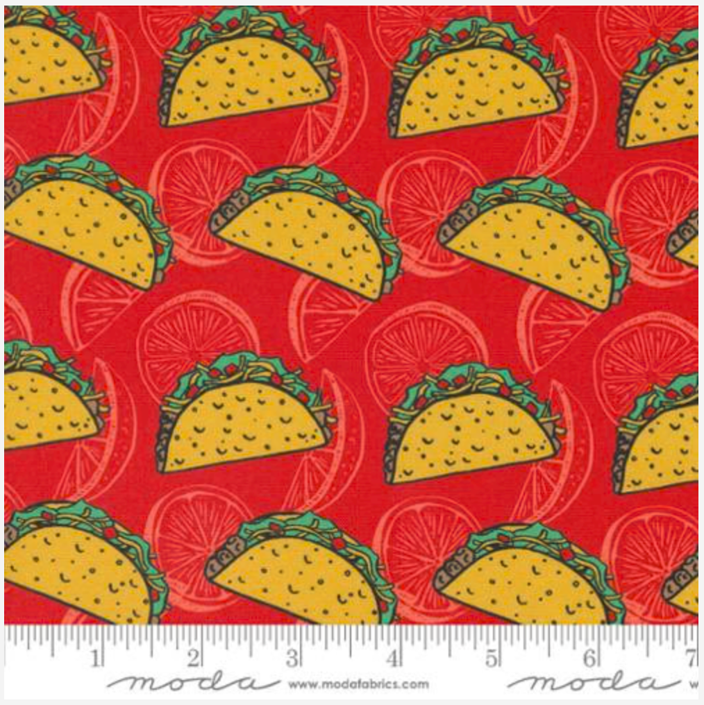 Snack Shack Coated ROT Ketchup Red Crystal Manning Moda 11945 16C Half Yard