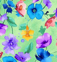Nasturtium Field MEADOW-CD3954 Green Timeless Treasures Half Yard
