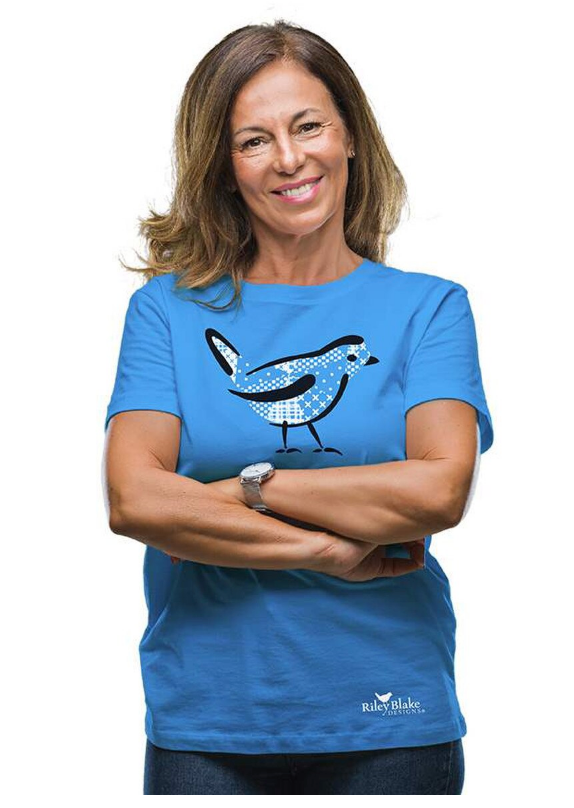 Riley Blake Designs T-Shirt ST-41108 Aqua 2XL