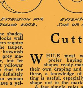 Costume Maker's C16013-ORANGE Hat How To Riley Blake Half Yard