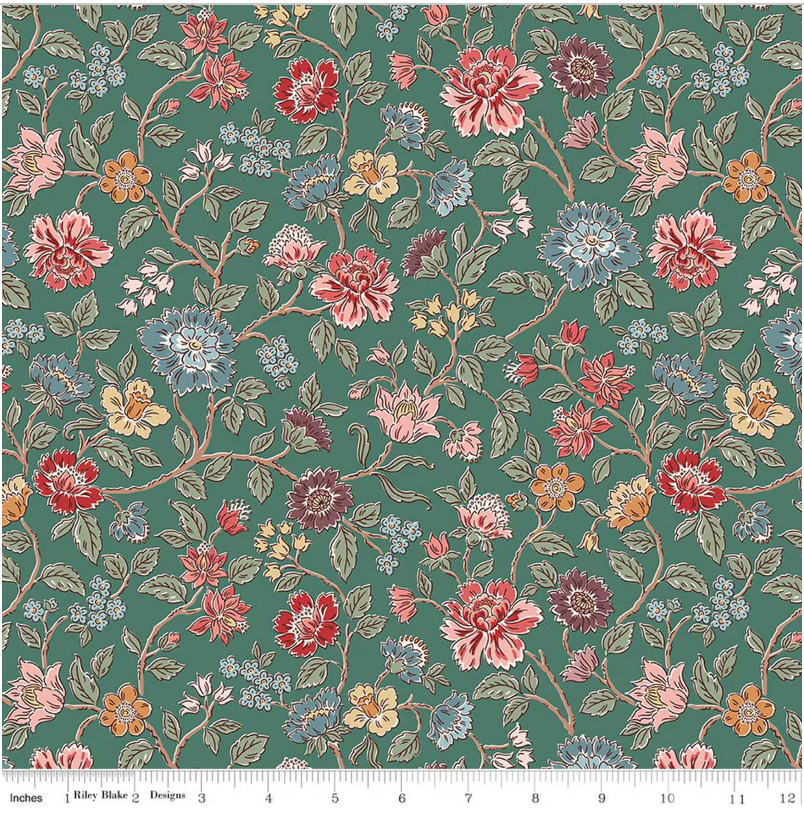 Northanger Abbey C17890-GREEN Riley Blake Half Yard