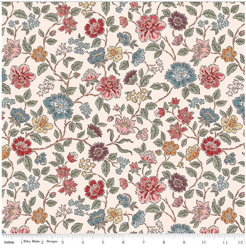 Northanger Abbey C17890-CREAM Riley Blake Half Yard