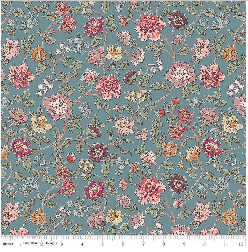 Northanger Abbey C17890-BLUE Riley Blake Half Yard