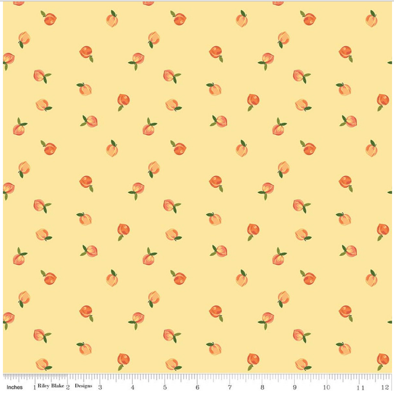 Southern Charm C17442-YELLOW Riley Blake Half Yard