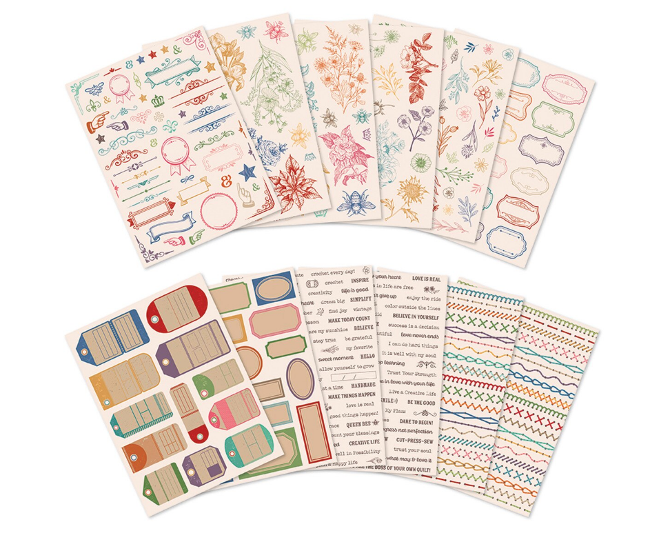 The Sew & Stitch Sticker Set ST-36493 Riley Blake