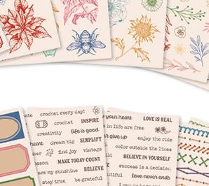 The Sew & Stitch Sticker Set ST-36493 Riley Blake