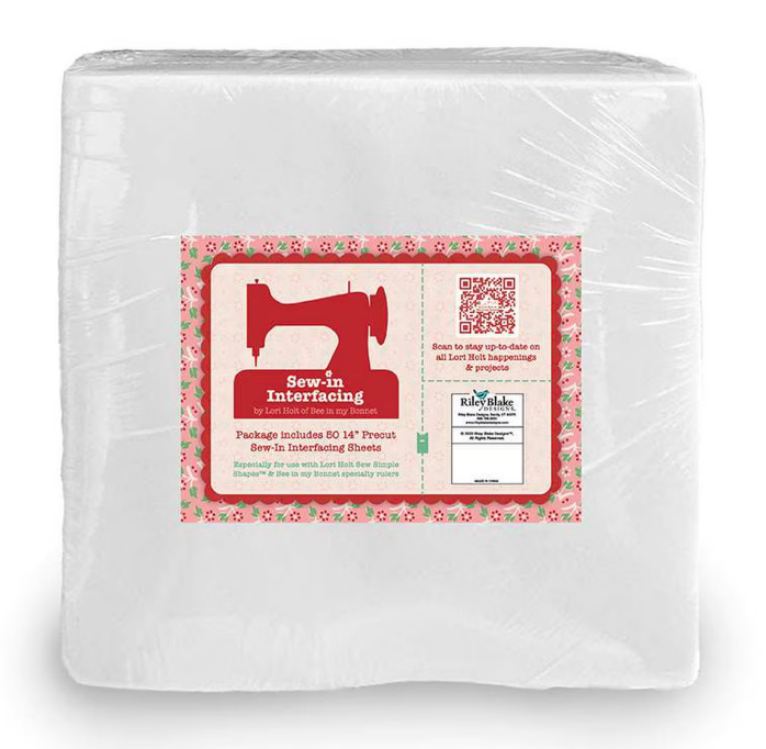 Lori Holt ST-34006 Sew-in Interfacing 14" x 14" squares Riley Blake