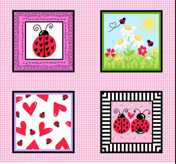 Little Ladies A-10499-E Panel 24" Pinky Promise Tami Jones Andover
