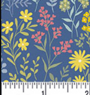 Petite Fleur MU-180-B Meadow Blue Andover Half Yard