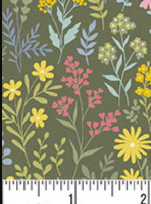 Petite Fleur MU-180-G Meadow Green Andover Half Yard