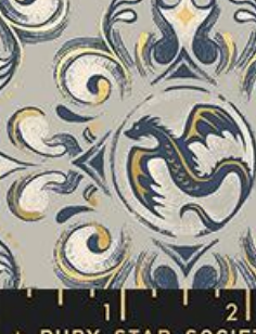 Fireglow Metallic RS2136 13M Oyster Moda Half Yard - PREORDER