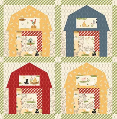 Lil' Farm Friends I Spy Farm Quilt Kit KT-­17940 Kelsey Carlson Riley Blake