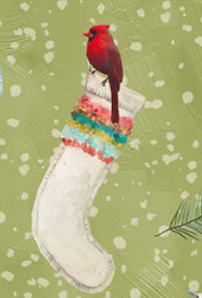 Holly Woods Critter Stockings 9245S-61 Sage Studio E Half Yard