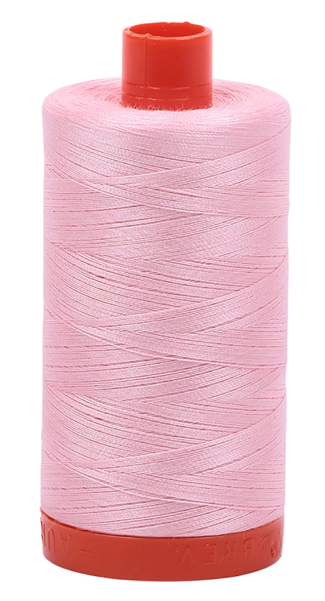 Mako Cotton Thread Solid 50wt 1422yds Baby Pink - A1050-2423