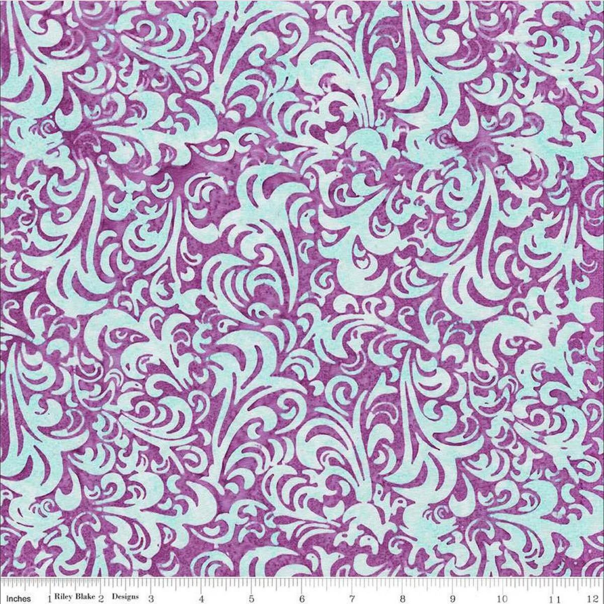 Batiks Elementals Twirl & Swirl Wisteria Skye BT21900-181 Riley Blake Half Yard