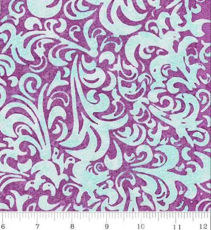 Batiks Elementals Twirl & Swirl Wisteria Skye BT21900-181 Riley Blake Half Yard
