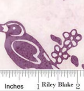 Batiks Backyard Birds Petal BT23581-571 Riley Blake Half Yard