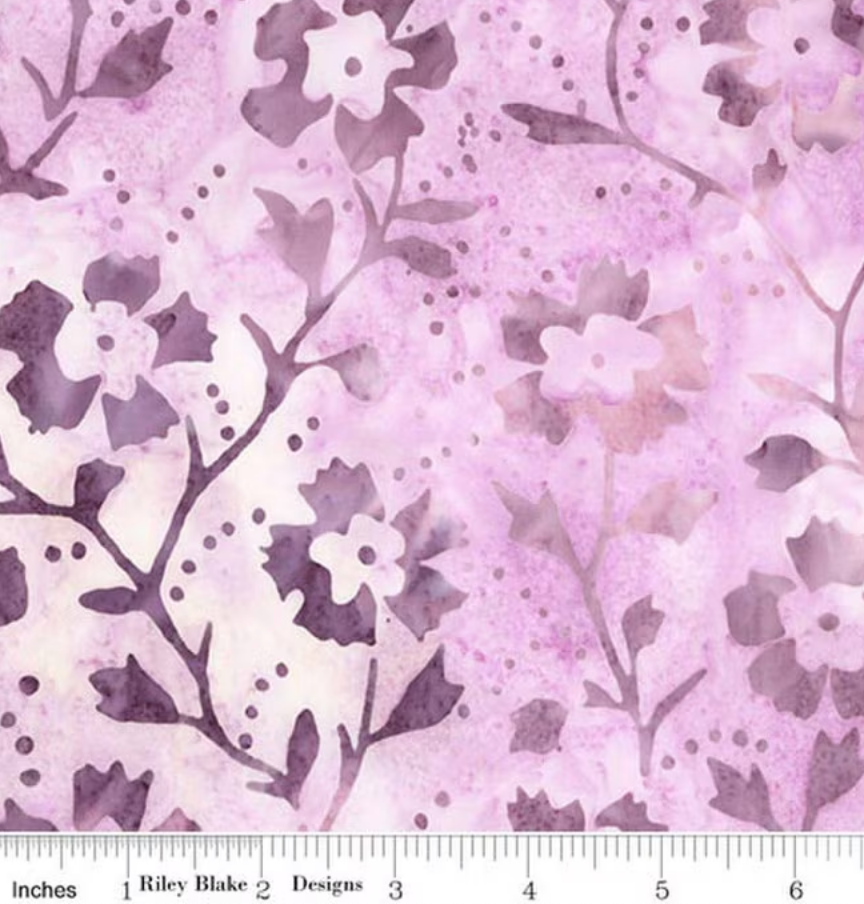 Batiks Backyard Birds Glowberry BT23583-573 Riley Blake Half Yard