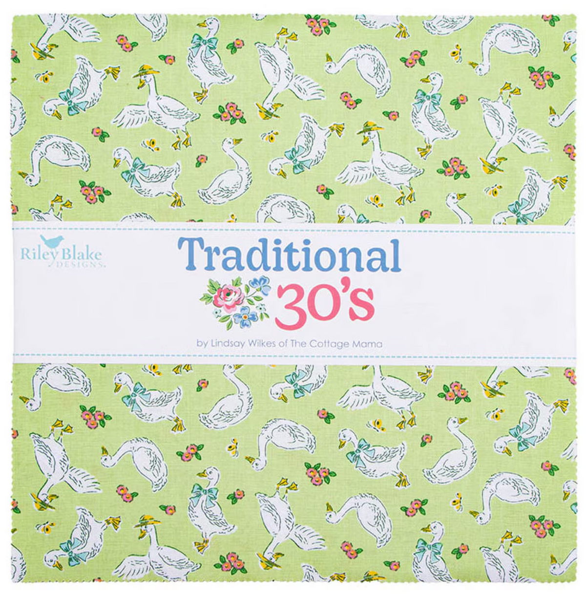 Traditional 30's 10" Layer Cake Stacker 42 Pcs Lindsay Wilkes Riley Blake Designs 10-­18240­-42