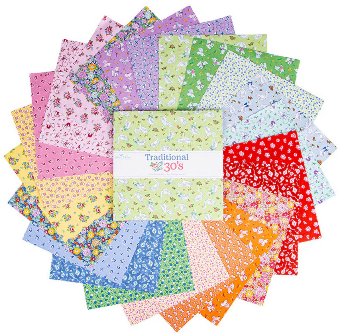 Traditional 30's 10" Layer Cake Stacker 42 Pcs Lindsay Wilkes Riley Blake Designs 10-­18240­-42