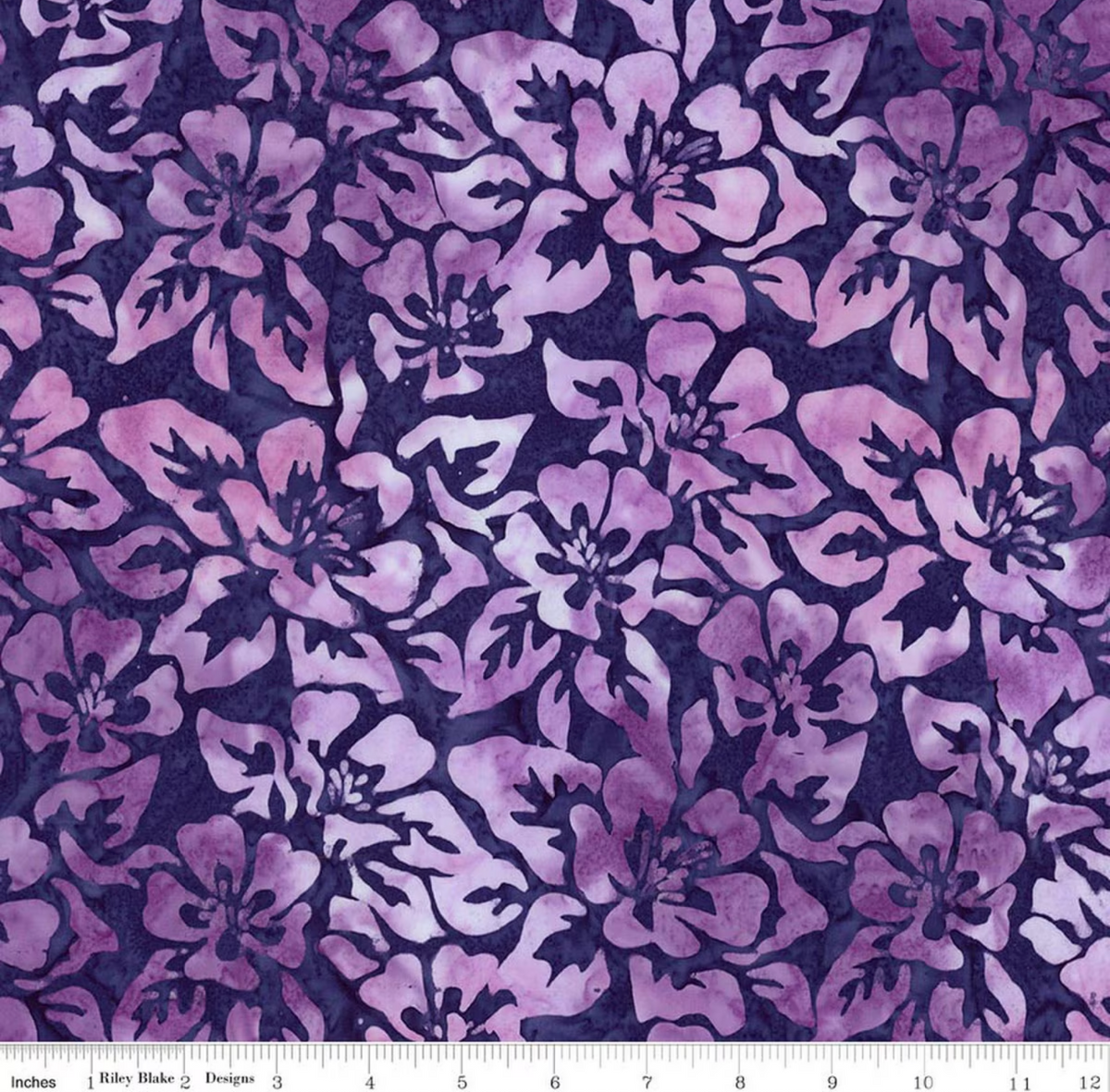 Batiks Backyard Birds Purple Haze BT23582-176 Riley Blake Half Yard