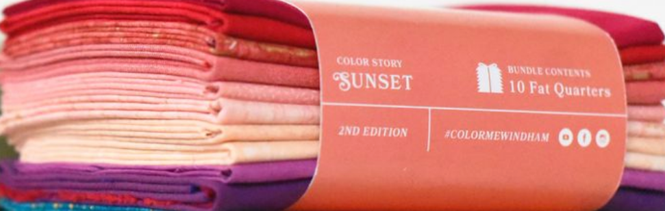 Color Me Sunset Fat Quarter 10 Piece Bundle COLMFATQ-12 Windham Fabrics
