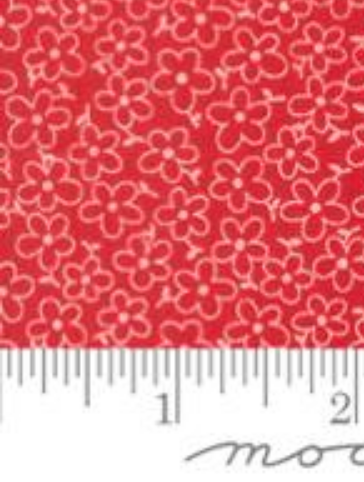 On The Porch Country Red 22515 12 Me and My Sister Designs Moda Half Yard
