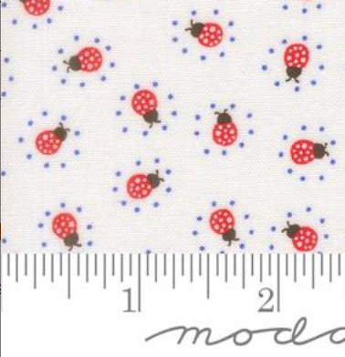 On The Porch Cloud Little Friends Novelty Ladybug 22514 11 Me and My Sister Designs Moda Half Yard
