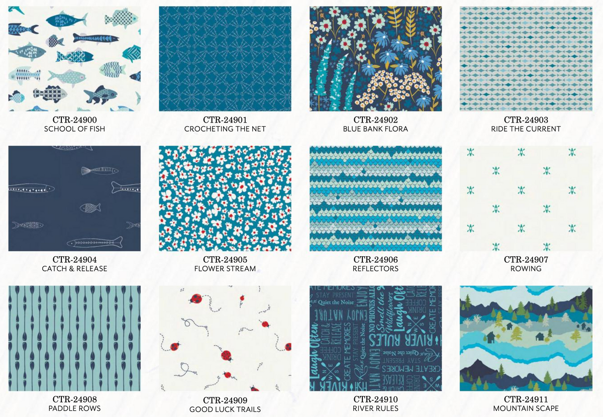 Catch & Release CTR-24906 Mister Domestic Art Gallery Fabrics Half Yard