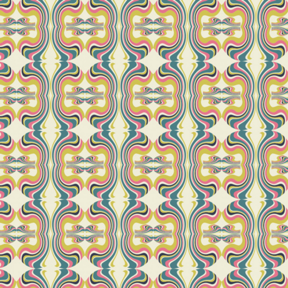 Carnaby Street  Groovy Vibes Berry CST-3203  Pat Bravo Art Gallery Fabrics Half Yard