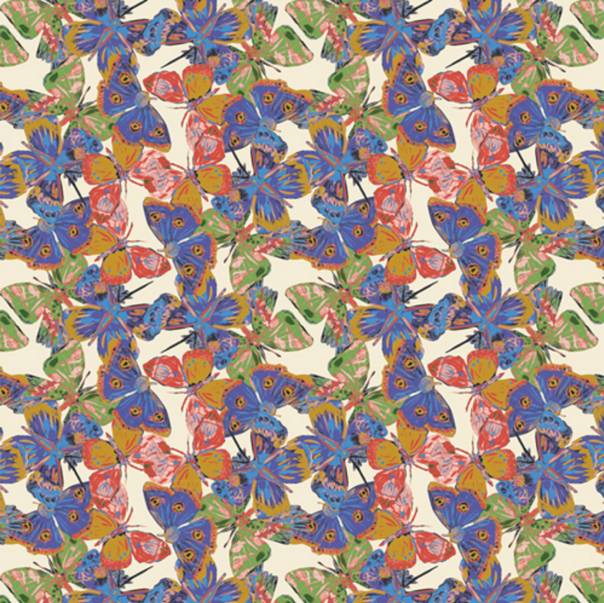 Eve Flutterflies Wind EVE-39804 Bari J. Art Gallery Fabrics Half Yard
