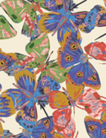 Eve Flutterflies Wind EVE-39804 Bari J. Art Gallery Fabrics Half Yard