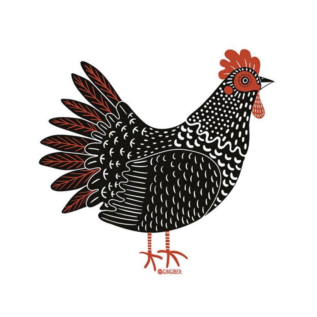 Sticker Chicken GB ST2098 Gingiber#1 Moda