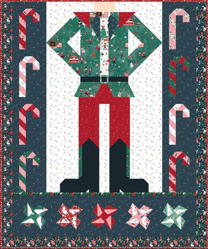 Jennifer Long Be a Nutcracker P177-BEANUTCRACKER Quilt Pattern Riley Blake