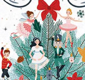 Nutcracker Tradition Decorate the Tree 1 Yard Panel PD17678-PANEL Jennifer Long Riley Blake