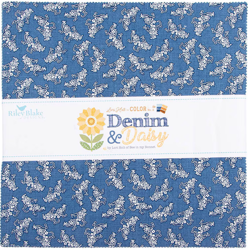 Denim & Daisy 10" Layer Cake Stacker 42 Pcs Lori Holt Riley Blake Designs 10­-18130­-42