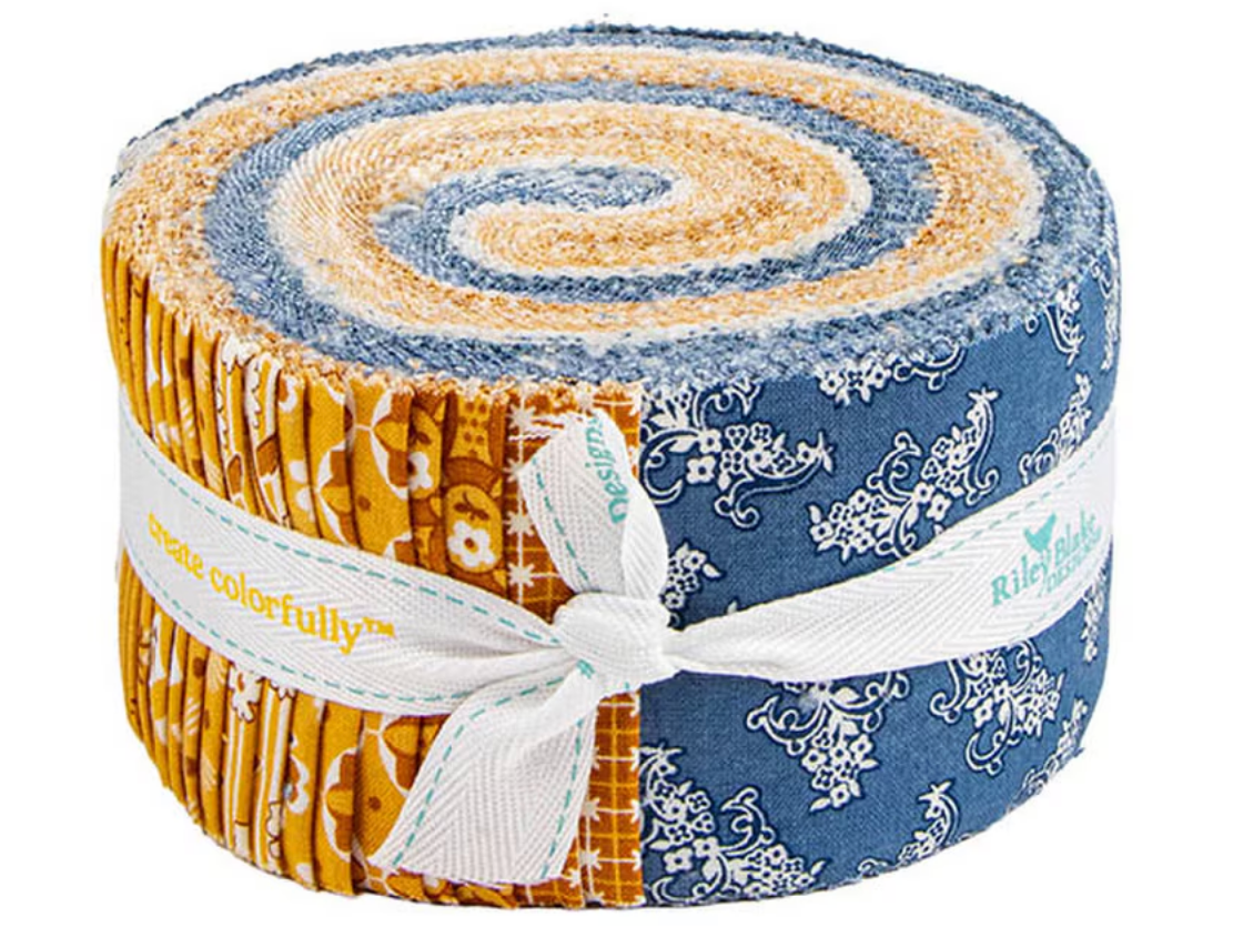 Denim & Daisy 2.5" Jelly Roll RP-18130-40 Lori Holt Riley Blake