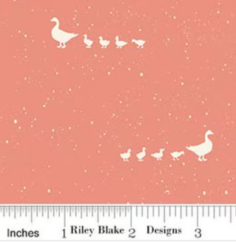 Hedgerow Haven Geese Lipstick C18184­-LIPSTICK Amber Elliot Riley Blake Designs Half Yard