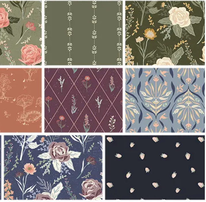 Where the Wild Flowers Are 10" Layer Cake Stacker 42 Pcs 10­-18250­-42 Judi Madsen Riley Blake Designs