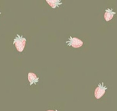 Hedgerow Haven Strawberries Rosemary C18187­-ROSEMARY Amber Elliot Riley Blake Designs Half Yard