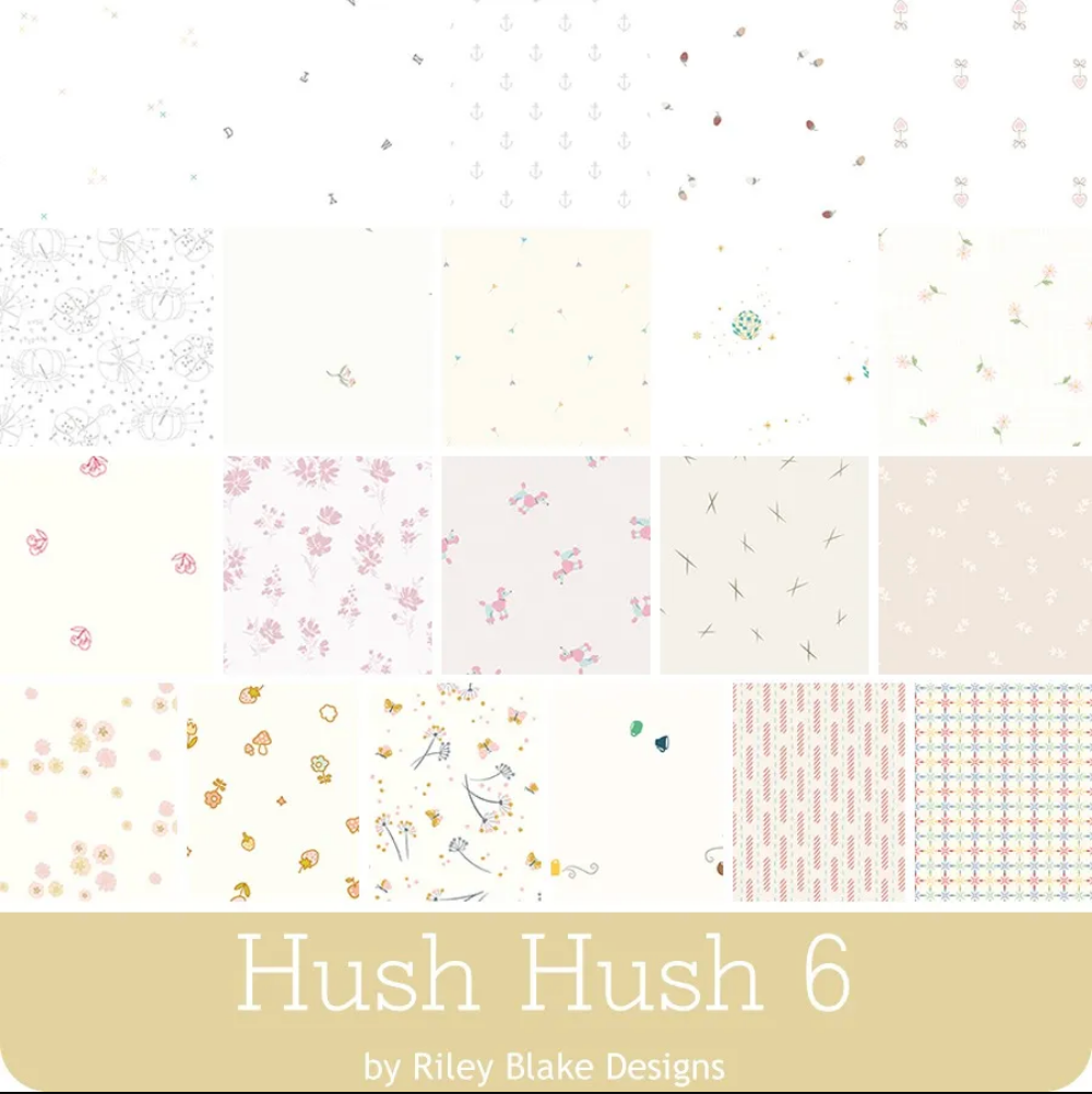 Hush Hush 6 Thread Lightly C18348-­THREAD J. Wecker Frisch Riley Blake Designs Half Yard