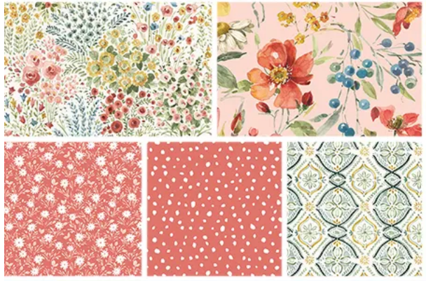 Blissful Moments 5" Charm Pack Stacker 42 Pcs 5­-18190­-42 Lisa Audit Riley Blake Designs