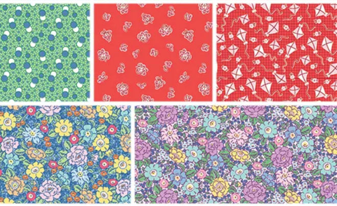 Traditional 30's C18243-PINK Kittens Pink Lindsay Wilkes Riley Blake Half Yard