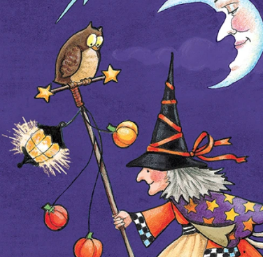 Moonlit Mischief PWMY052-Purple by Mary Engelbreit Half Yard