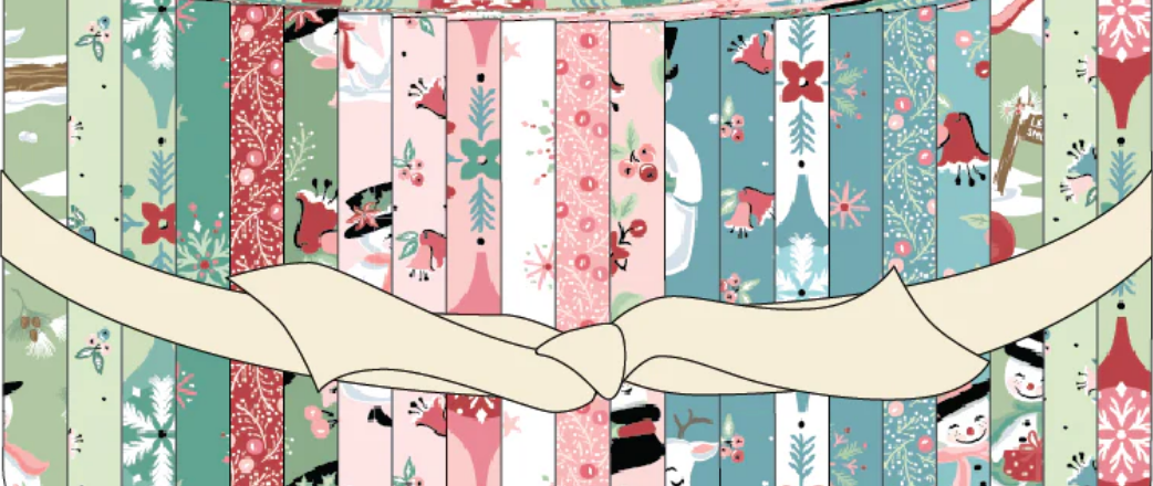 Frost and Flurry 2.5" Strip Roll FL25622 Poppie Cotton
