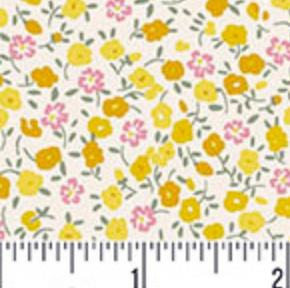 Petite Fleur MU-185-Y Ditzy Yellow Andover Half Yard