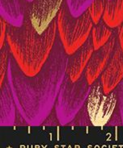 Fireglow Metallic RS2134 11M Rose Ruby Star Moda Half Yard - PREORDER