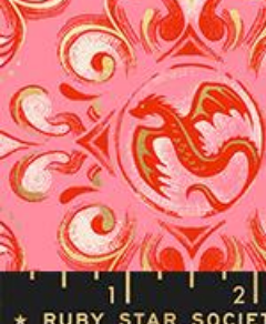Fireglow Metallic RS2136 12M Dark Ruby Moda Half Yard- PREORDER