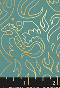 Fireglow Metallic RS2137 13M Watercress Moda Ruby Star Fabrics Half Yard - PREORDER