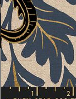 Fireglow Canvas Met RS2138 16LM Smoke Moda Half Yard - PREORDER